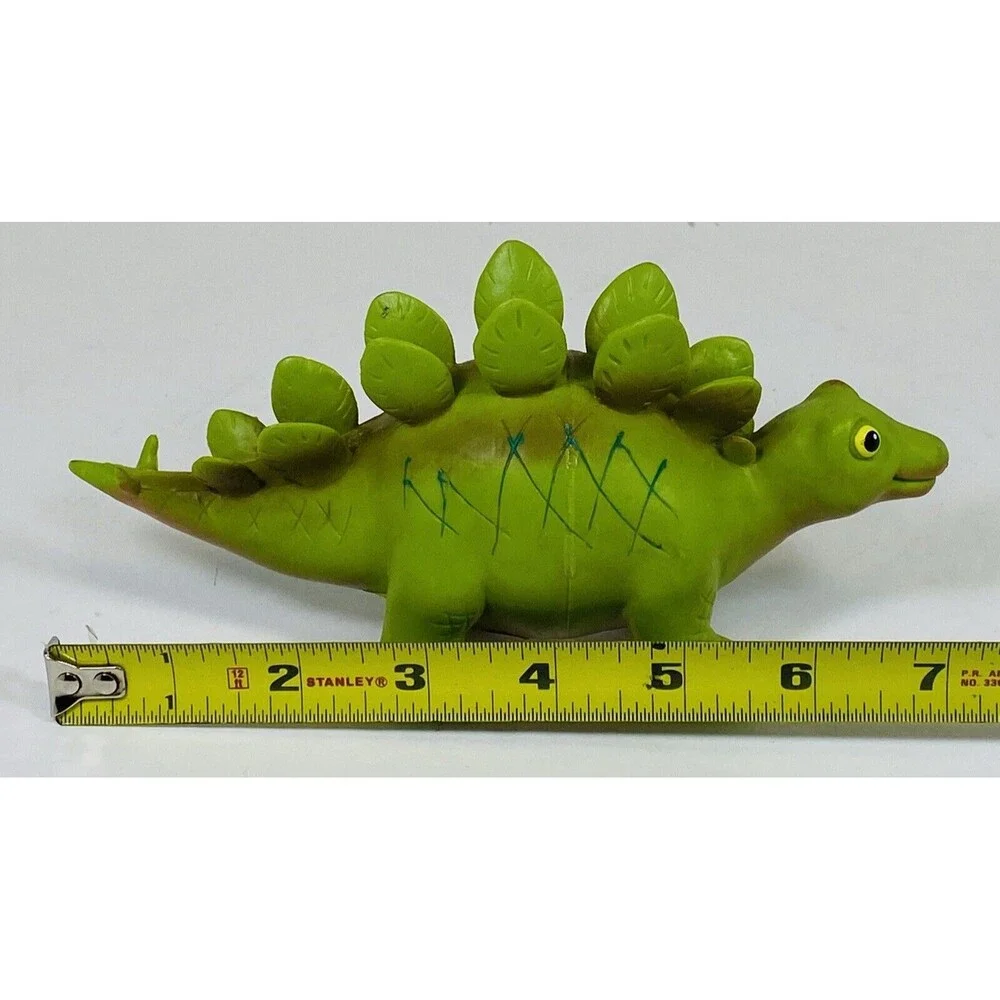 Wing Crown Rubber Green Stegosaurus SPINOSAURUS Dinosaur Toy Figure 2007
